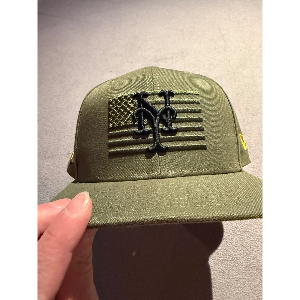 New Era 59FIFTY New York Mets Armed Forces Day Fitted Hat Olive Green 7 3/8